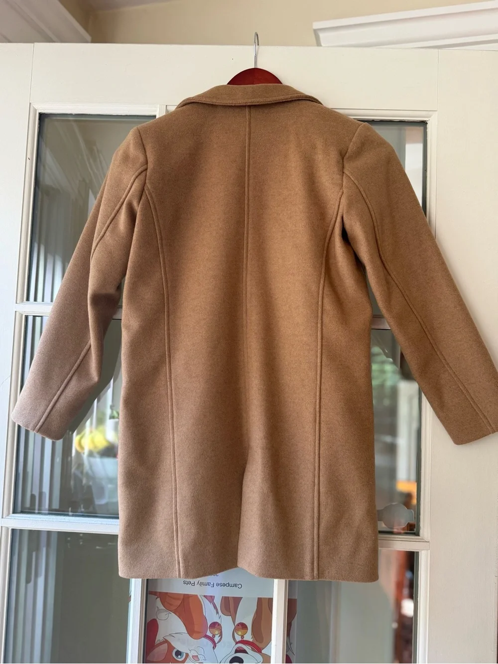 Beautiful Boy's Camel Wool-Blend Overcoat